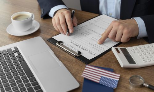 visa-application-composition-with-american-flag